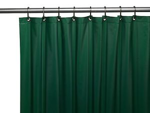 1PC SOLID VINYL BATHROOM SHOWER CURTAIN LINER WITH METAL GROMMETS MANY COLORS 