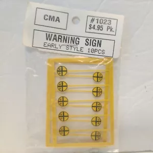 HO Scale Early Style Rail Warning Signs pkg/10 ,CMA #1023 🆕🆓 Shipping - Picture 1 of 2