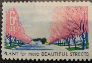 STAMP SCOTT 1368 "Plant For More Beautiful Streets" 6 CENT 1969 USED - Picture 1 of 2