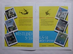 4/1952 PUB WESTLAND AIRCRAFT SIKORSKY S-51 DRAGONFLY S-55 ORIGINAL ANZEIGE - Bild 1 von 1