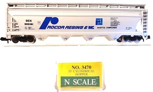 N Model Power 3470 55' Cylindrical Hopper Rocor Resins & Ikc #945461 - Picture 1 of 3