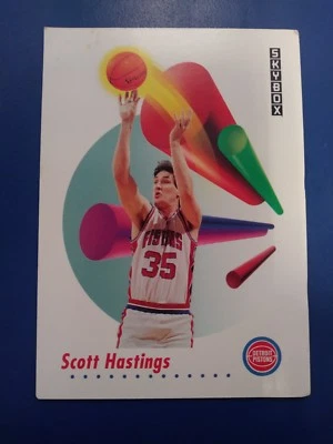 1991 SkyBox NBA Basketball Card Detroit Pistons #83 Scott Hastings - Image 1 of 2