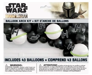 Star Wars MANDALORIAN 43 Balloon Arch Kit Plus 6 Cutouts New Sealed - Picture 1 of 5