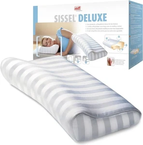 SISSEL Nackenkissen Soft Deluxe orthopädisch viskoelastischer Schaum Satinbezug - Bild 1 von 9