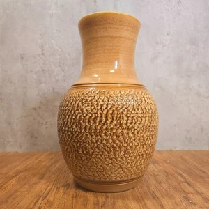 Vintage Denby Bracken Steingut große braune Vase 70er Jahre 33 cm hoch - Bild 1 von 14