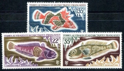 TAAF 1971 68-70 ** NUEVO IMPECABLE JUEGO PECES (I2303 Foto 1 de 2