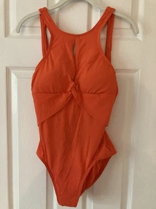 Orange Bathing Suit Size 10 - Picture 1 of 3