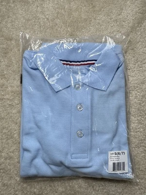 NUEVO Uniforme Escolar Polo French Toast Niños Manga Larga Azul Claro Pequeño 6/7 Foto 1 de 3