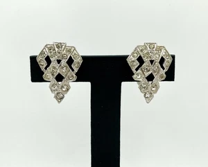 Juego de clips de vestido vintage - Art Deco 1932 patente 1852188 pedrería - Imagen 1 de 6