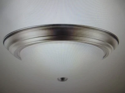 Kichler Ceiling Space 13.25 in. 2-Light Brushed Nickel Traditional Flush Mount - Image 1 of 4