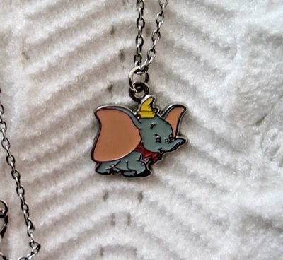 Walt Disney Park винтажный ожерелье Дамбо летающий слон подвеска Disneyland ювелирных изделий - Изображение 1 из 4