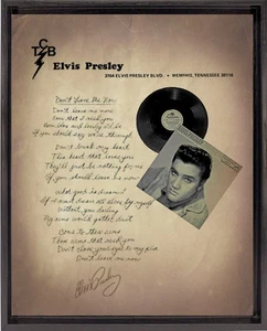 Arte de pared de Elvis Presley carta no me dejes ahora 8X10 - Imagen 1 de 7