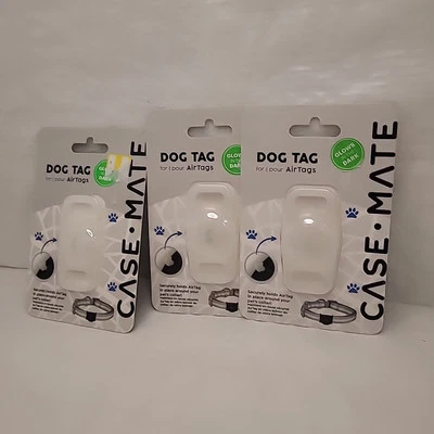 Lote de 3 soportes para collar Case-Mate perro TAG para AirTag - perros / brilla en la oscuridad Foto 1 de 4