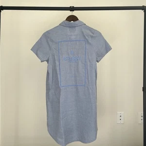 Stussy Y2K Button Up Streetwear Skater Women’s Small Retro Oversized Shirt - Picture 1 of 5
