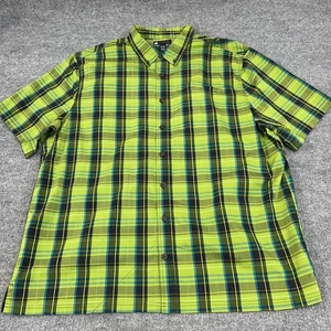 Camicia Alaskan Hardgear Duluth uomo 3XLT verde boreale manica corta bottoni alta - Foto 1 di 9