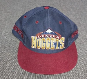 Vintage 90s Denver Nuggets Embroidered SnapBack Hat One Size - Picture 1 of 6