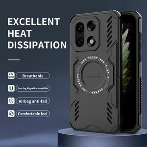 For OnePlus 15 5G, Shockproof 4 Airbags Hybrid Armor Magnetic Hard Case Cover - Picture 1 of 18