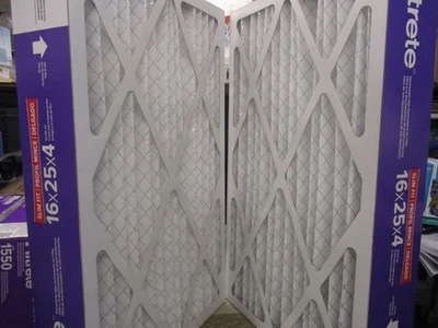 Slim Fit 3M Filtrete Allergen Bacteria & Virus Deep Pleat Filters 16x25x4 -2 PK - Image 1 of 3