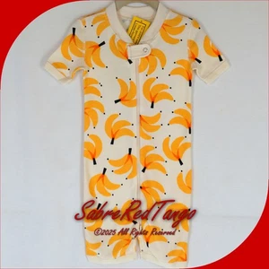 Neu mit Etikett Hanna Anderson BIO BABY SHORTIE REISSVERSCHLUSS SCHLAFANZUG BANANE BÜNDEL 85 2T 2 - Bild 1 von 6