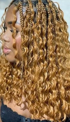 Deep Wave 18 Inch Human Braiding Hair  Bulk # 27 - Image 1 of 4