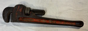 14" Heavy Duty Pipe Wrench Plumbing Iron Rigid Made In USA Elyria Ohio Tool - Picture 1 of 7