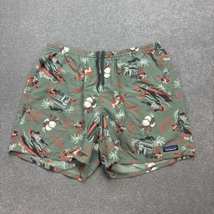 Patagonia Shorts Adult Large Green 5" Inseam Baggies Swim Trunks Lined Men - Picture 1 of 12