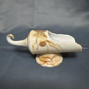 Vintage - Collectible - Porcelain Sugar  Scuttle/ Scoop Footed - Hand painted - Picture 1 of 12
