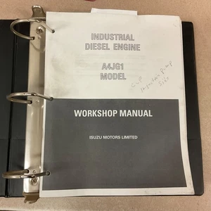 Isuzu A4JG1 DIESEL ENGINE WORKSHOP SERVICE REPAIR SHOP MANUAL GUIDE pn IDE-2320 - Picture 1 of 8
