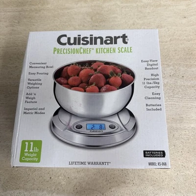 Báscula de cocina digital Cuisinart PrecisionChef™ con cuenco de acero inoxidable Foto 1 de 4