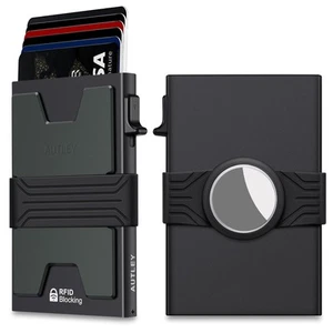 Airtag Wallet for Men, Slim Wallet with Airtag Holder, Aluminum RFID Blocking... - Picture 1 of 7