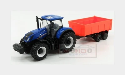 Burago New Holland T7.315 Tractor + Tipping Trailer 1:40 BU31658-525635 Model - Image 1 of 2