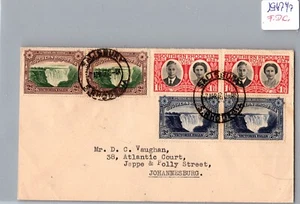 1947 British Southern Rhodesia Salisbury Registered FDC Cover to S A Johanesburg - Picture 1 of 2
