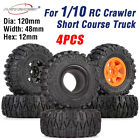 RC 1/10 2.2" Beadlock Wheels Tires for Axial SCX10 TRX4 TRX6 Short Course Truck