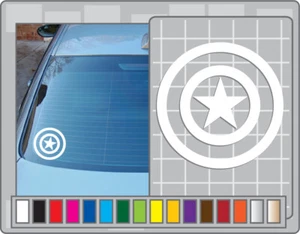 CAPTAIN AMERICA SHIELD cut vinyl decal Car Truck Window Sticker #5 - Picture 1 of 1