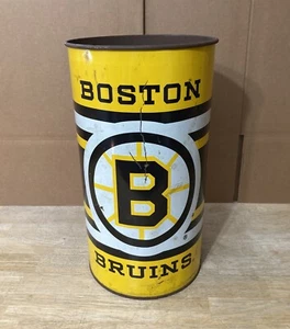 Vintage Rare NHL Boston Bruins Hockey Trash Garbage Can Bin P&K Products 1990 - Picture 1 of 24