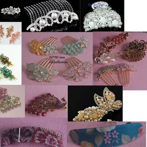 Haarschmuck Schnabelspange Barrette Kämme Zwicker Klammern - Bild 1 von 48