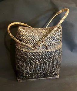 antique pasiking ifugao phillippino bamboo tribal backpack Style Bag - Picture 1 of 12