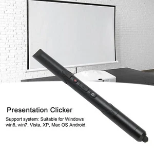 Presentation Clicker Rf2.4Ghz Wireless Ergonomic Design Compact Classroom - Picture 1 of 22