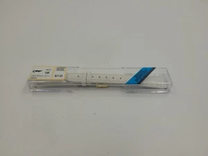 Hadley Roma Crocodile Grain White Watch Band 14mm - Picture 1 of 5