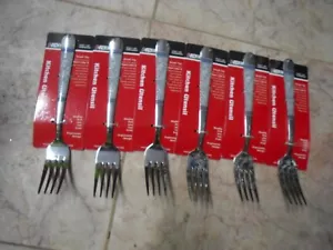 New ! 6 PK Kitchen Utensil Stainless Steel Seafood Crab Lobster Fork Set - Picture 1 of 1