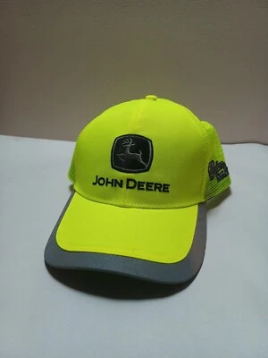 John Deere Bader And Sons Bright Neon  Snapback Baseball Mesh Cap  Foto 1 de 4