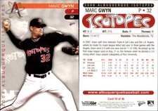 Marc Gwyn 2008 MultiAd Albuquerque Isotopes #19 Card *AutographDen*