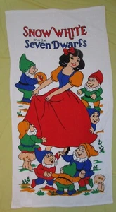 Vintage Jay Franco Disney Snow White Seven Dwarves Beach Towel - Picture 1 of 7