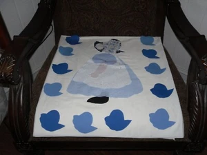 A LARGE CENTER SUNBONNET SUE /WITH 20 BORDER BONNETS QUILT APPLIQUE - Picture 1 of 2