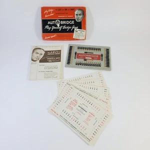 Autobridge Play-Yourself Bridge Game 1950 Charles H. Goren Complete Set Vintage - Picture 1 of 9