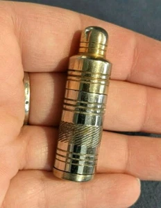 Vintage Antique Art Deco Metal Pocket Perfume Applicator Heavy - Bild 1 von 8