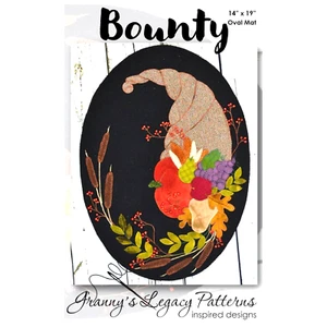 Bounty Pattern GLP200 Granny s Legacy Pattern Oval Mat 14X19  - Picture 1 of 2