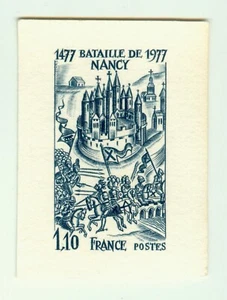 Francia Die Proof 1977 Sc# 1552 Batalla de Nancy. Duques de Borgoña y Lorena. - Imagen 1 de 2
