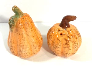 Otoño Acción de Gracias NUEVO con Etiqueta Calabaza Calabaza Salero y Pimienta Coctelera Set Cerámica - Imagen 1 de 6