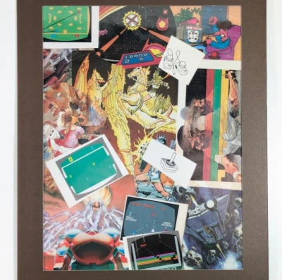 Atari 2600 Collage Enmarcado - Combate, Asteroides, Berzerk, Joystick, Juegos Retro Foto 1 de 4